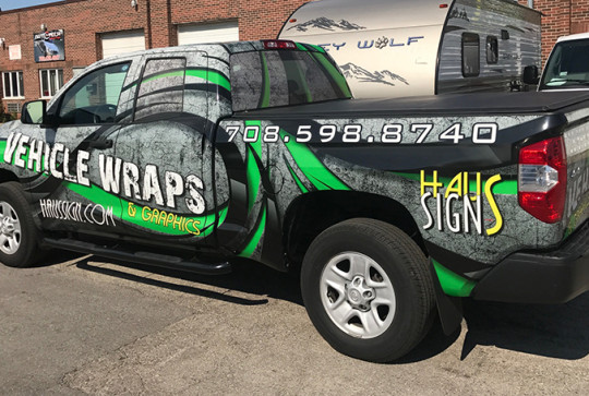 Custom truck wrap