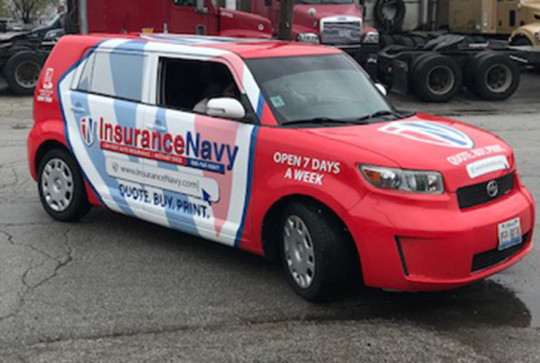 Vehicle wrap change color decals banners wall graphics design Chicago Bridgeview
